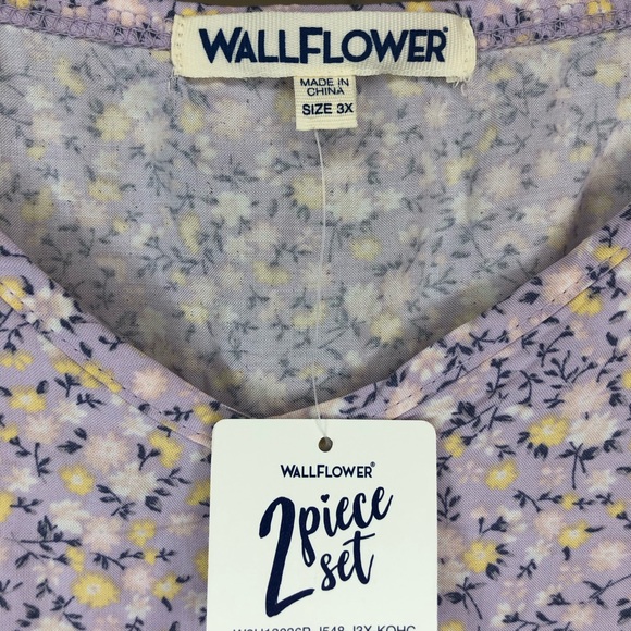 Wallflower Lavender Floral Maxi Summer Dress Size 3x Cottagecore NWT Maxi - Picture 3 of 7